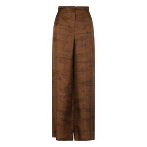 MAX MARA STUDIO Women's Tailored High-Waist Wide-Leg Trousers Women BROWN Pants
